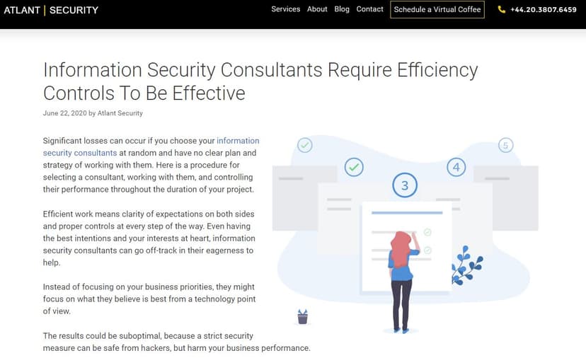 Information Security Consultants Require Efficiency Controls To Be Effective Information Security Consultants Require Efficiency Controls To Be Effective