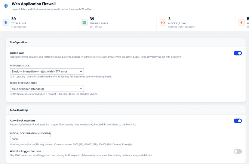 WordPress Security Plugin screenshot 2