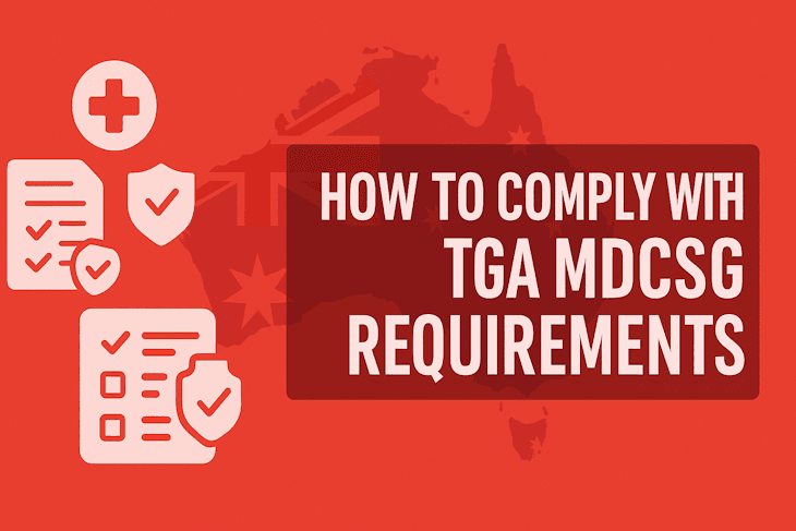 How to Comply with TGA MDCSG Requirements How to Comply with TGA MDCSG Requirements