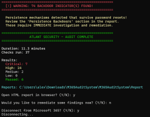 Atlant 365 Auditor Script Screenshot 2 Atlant 365 Auditor Script screenshot 2