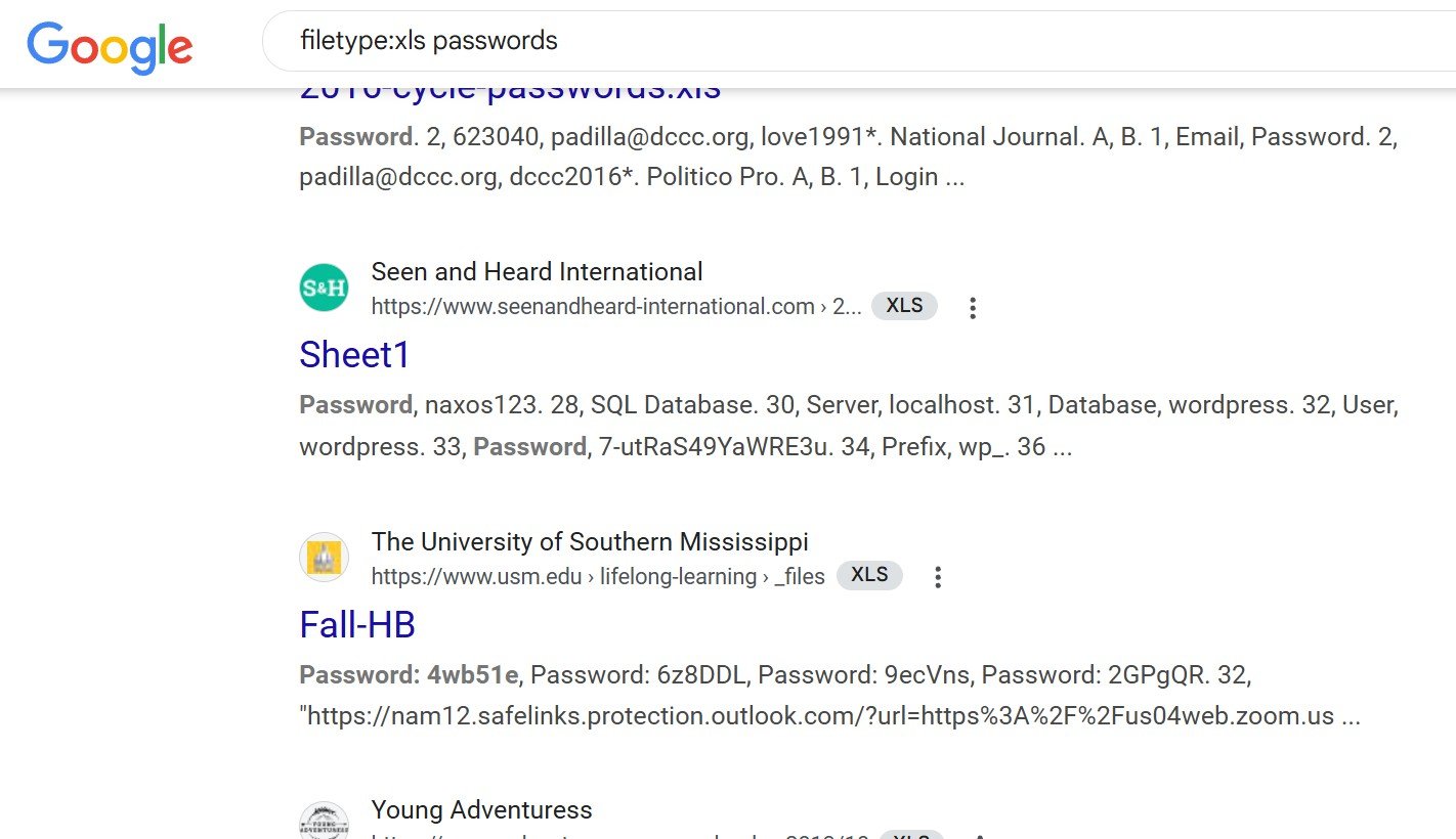 Web app pentest google dork